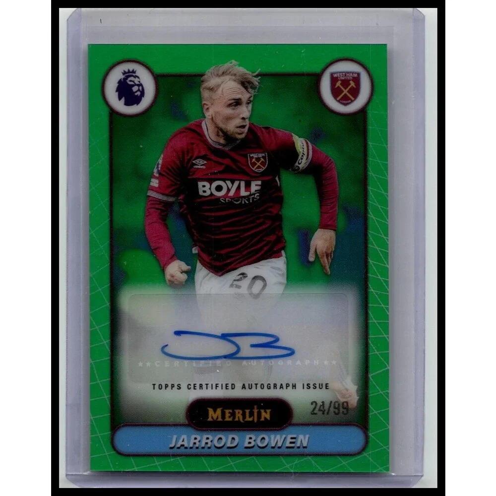2026 Merlin Premier League Jarrod Bowen #MV-BW West Ham United Auto Green /99